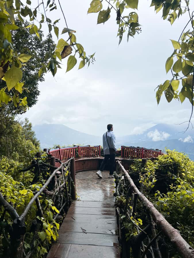 Antigua: Altamira and Hobbitenango Movie Themed Parks Tour - Altamira Nature Park: the wooden giants, the big hand photo, and the calm paths