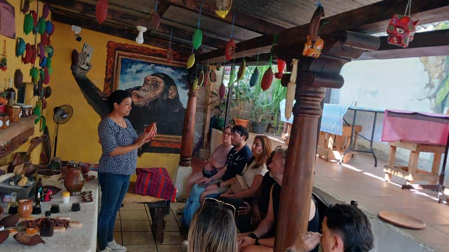 Antigua ATV cultural adventure - The local restaurant stop: tasting food after the ride