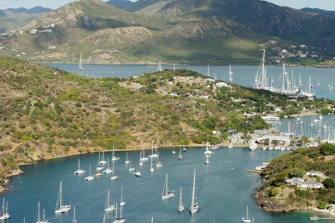Antigua Round Island Tour - English Harbour Stops: Copper and Lumber Store, Sailmaker’s Loft, Mystery Pillars, and Yachts Offshore
