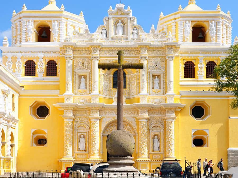 Combo Tour: Colonial Antigua & Guatemala City Explorer Tour - La Merced Church: the facade details that make Antigua feel alive