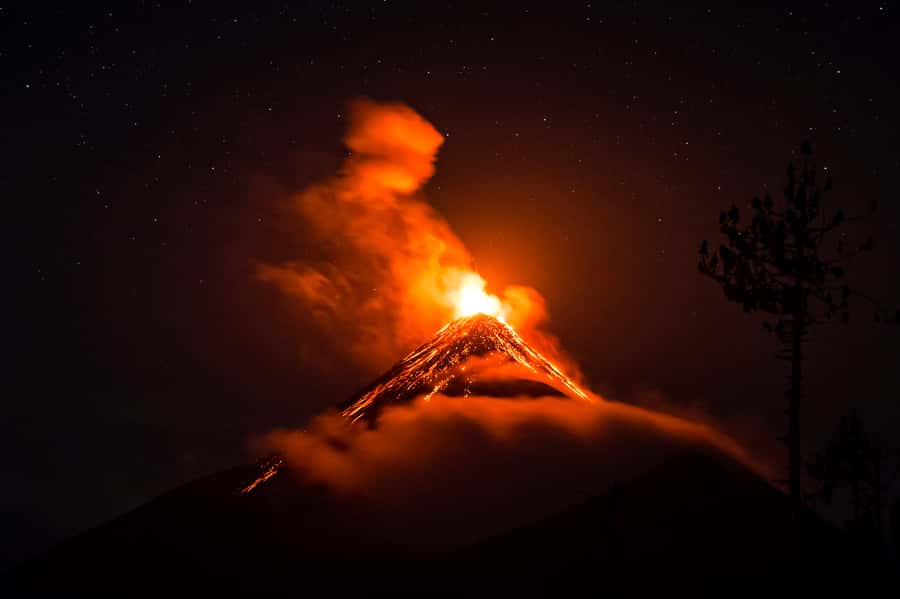From Antigua: 2-Day Acatenango Volcano Hiking with Guide - Base Camp on Acatenango: Sleep Close to Volcán de Fuego