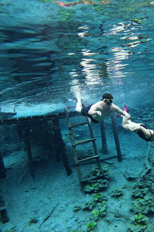 From Flores: Blue Crater Adventure All Inclusive - Blue Cave: a short swim that adds a different feel