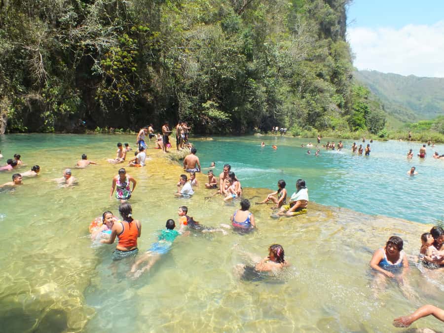From Lanquin: Semuc Champey Park and Kanba Cave Guided Tour - Semuc Champey National Park: Turquoise Pools Above a 300 m Bridge