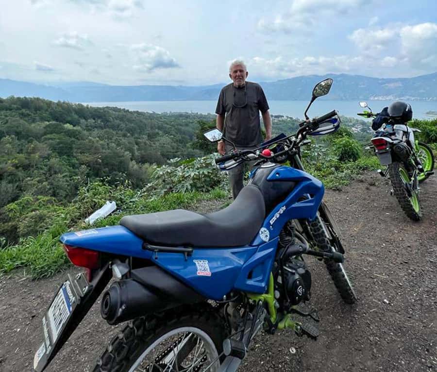 Lake Atitlán Motorcycle Adventure - El Cerro de Oro and the lookout strategy that makes the views better