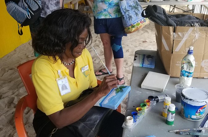 Sip & Paint Antigua - Meeting Jacqui and learning your island colors