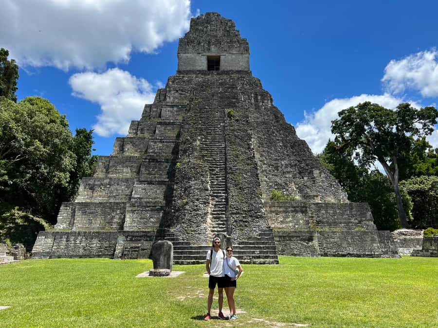Tikal Sunset, Archeological focus and Wildlife Spotting - Seven Temples Square and the triple ball court detail
