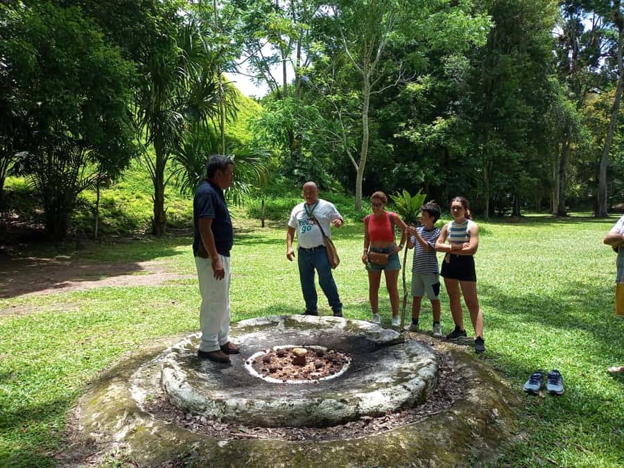 Tour to Tikal: from Mundo Maya Airport in Flores - The road to the park entrance, plus tickets and bracelets